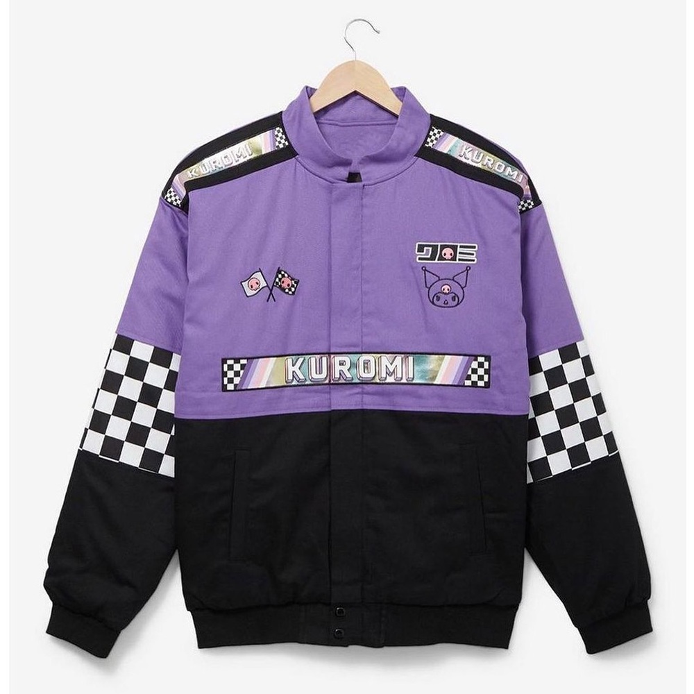 Sanrio Kuromi Checkered Racing Jacket - BoxLunch Exclusive